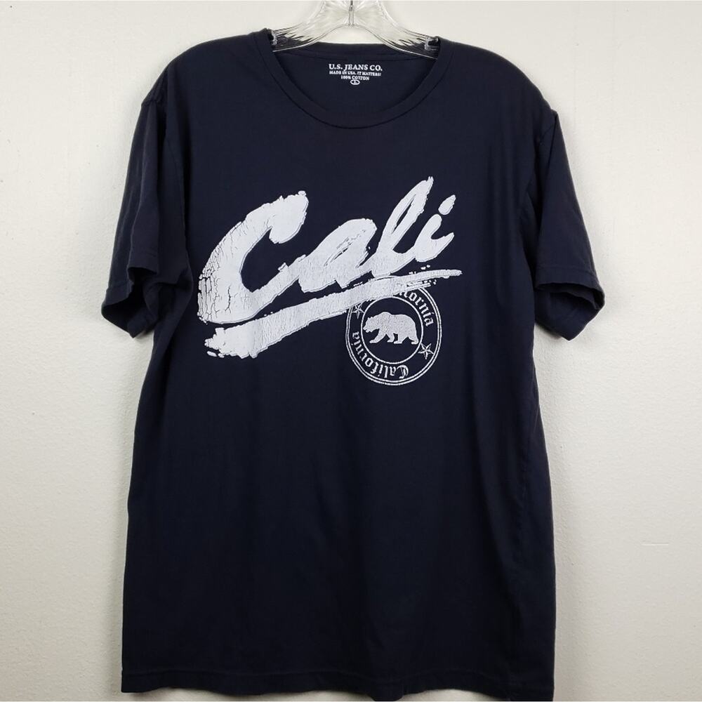 US Jean Co | Blue Graphic T "Cali" w/Bear Logo